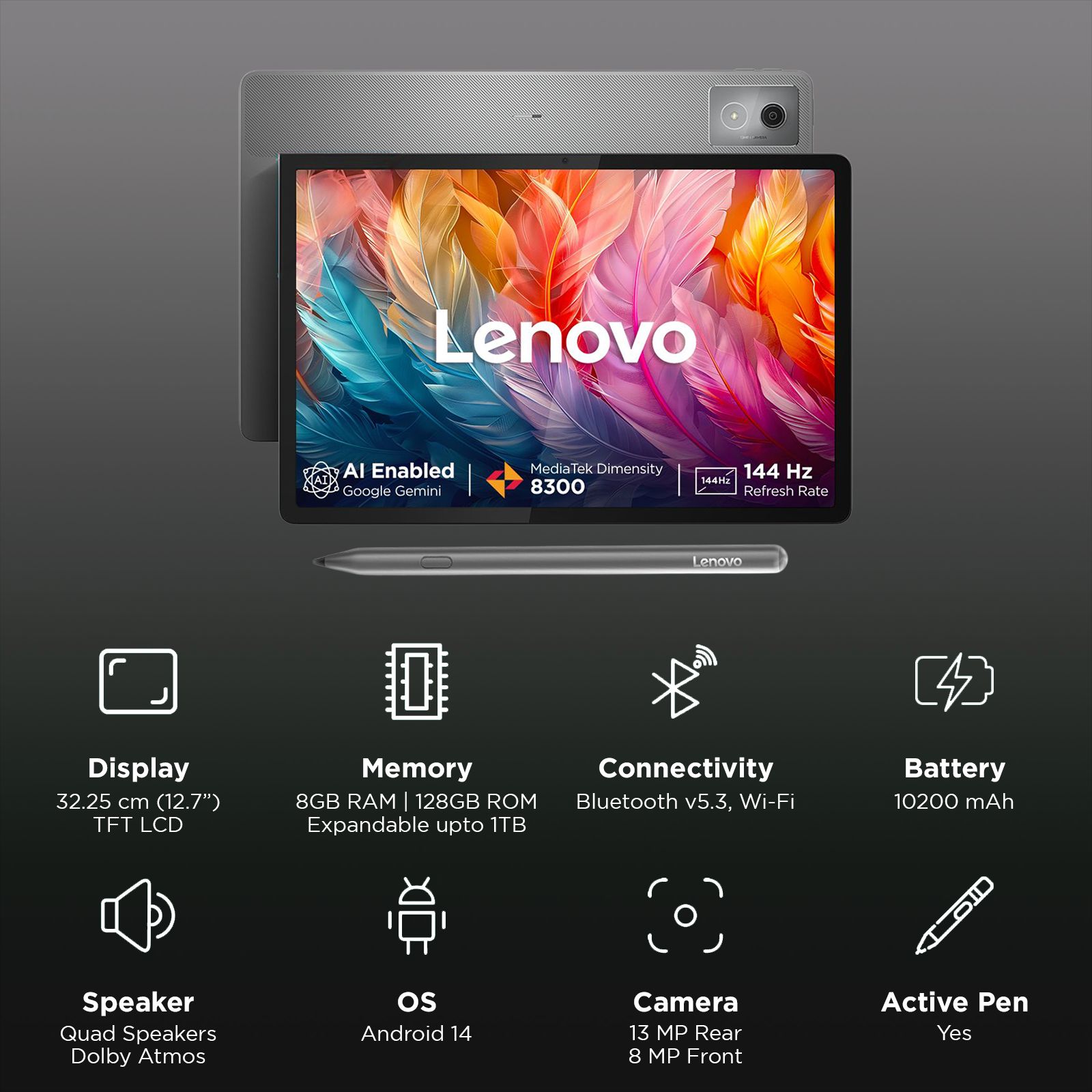 Buy Lenovo Idea Tab Pro Wi-Fi Android Tablet with Tab Pen Plus